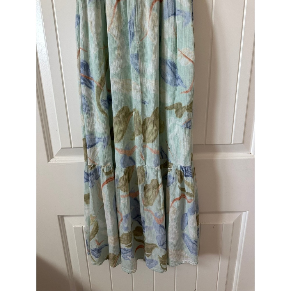Abercrombie & Fitch Floral Midi Dress Button Front Casual Summer XXS Petite - Picture 6 of 11